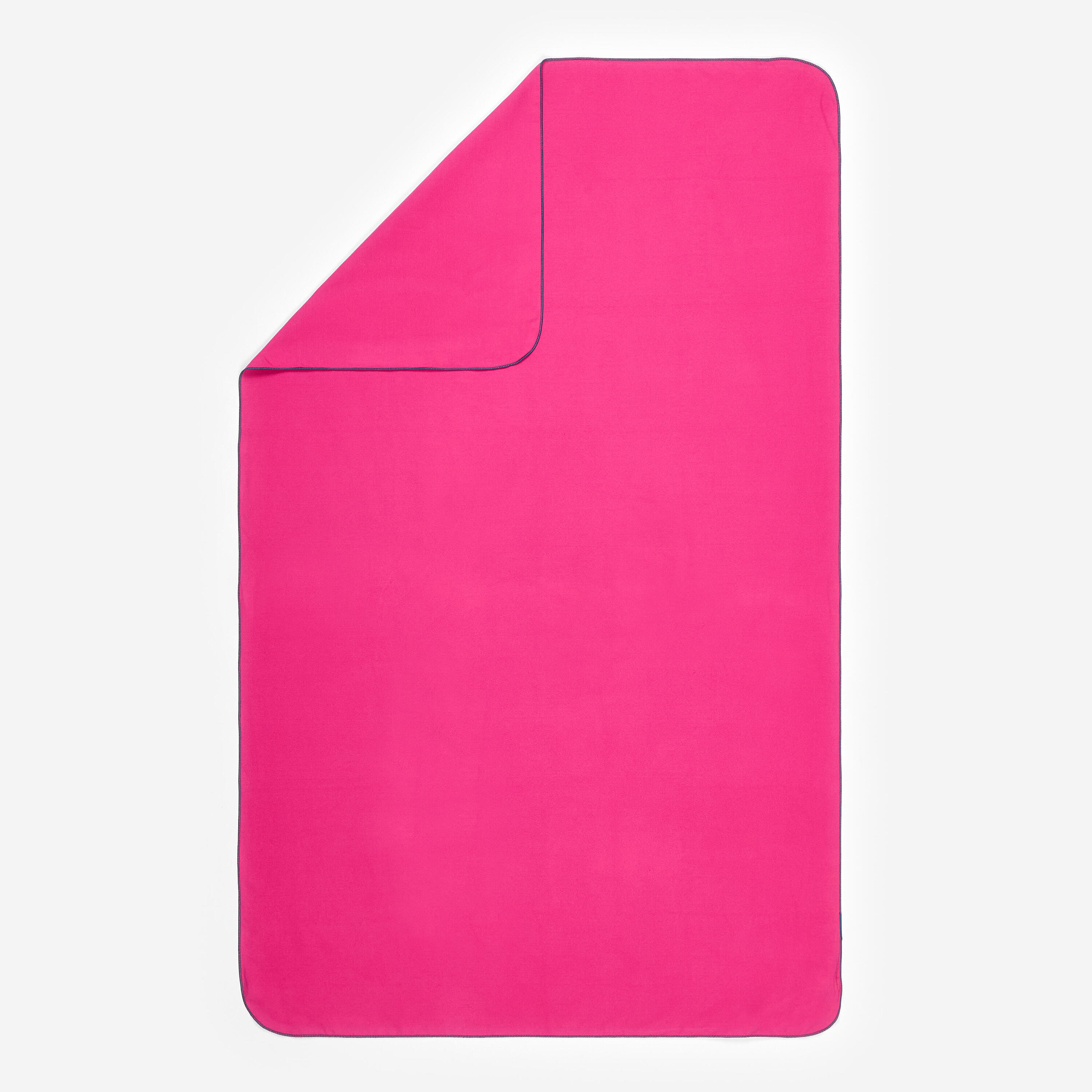 DECATHLON Toalla microfibra talla L 80x130 cm Rosa