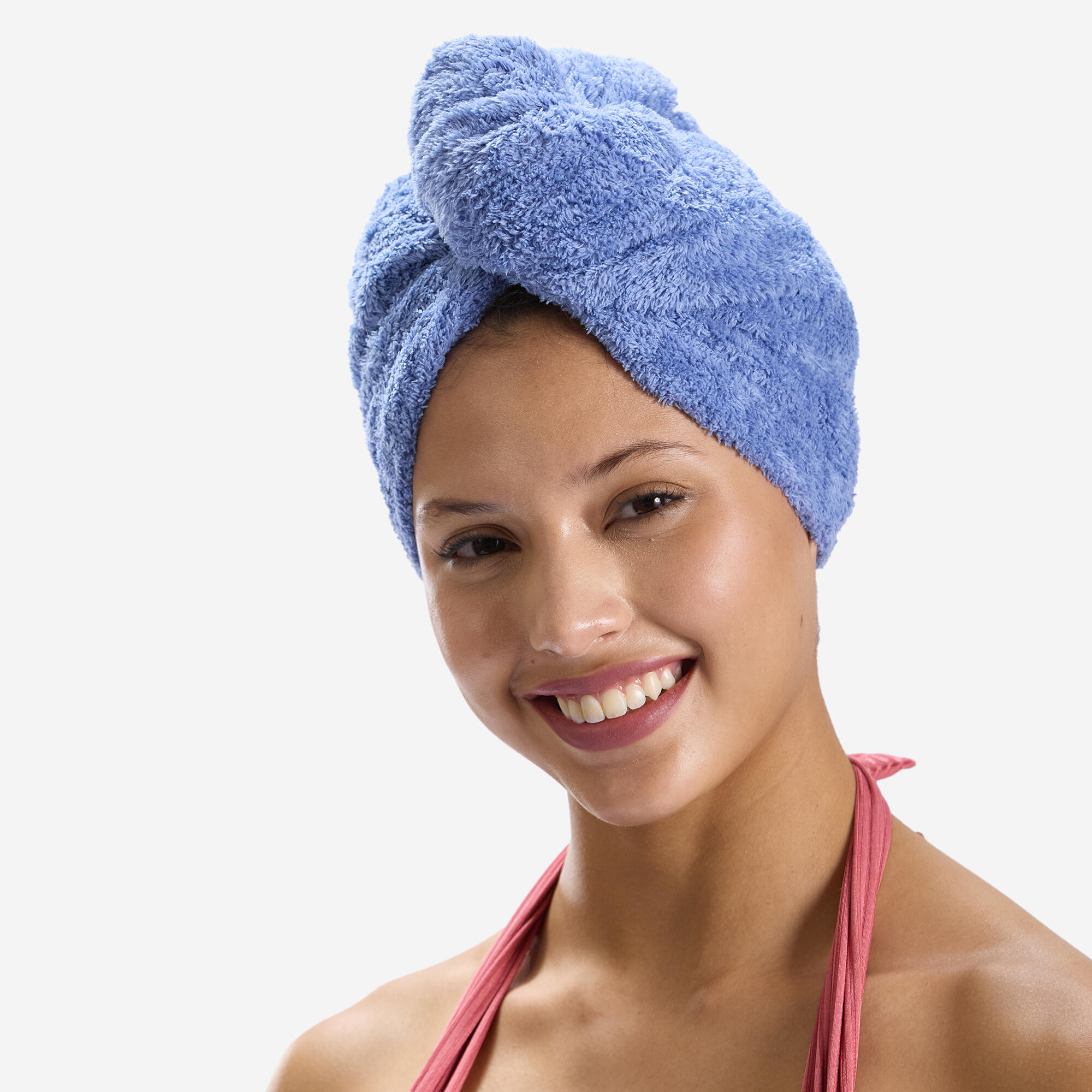 DECATHLON Toalla Pelo Microfibra Suave Azul Pelo