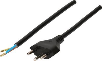 Max Hauri 114348 Strom Netzkabel Schwarz 5.00 m