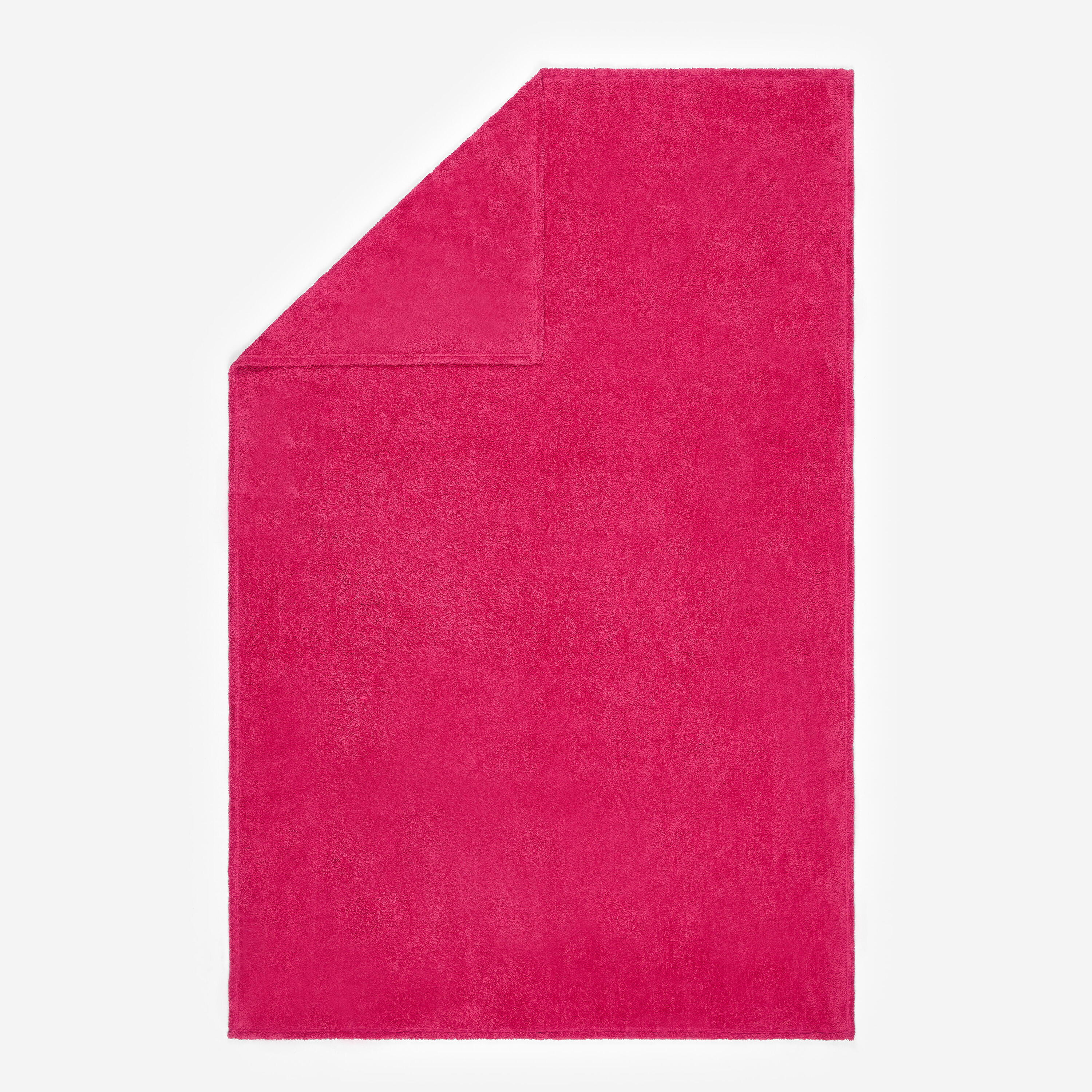 DECATHLON Toalla Microfibra Rosa Ultrasuave Talla XL 110 x 175 cm
