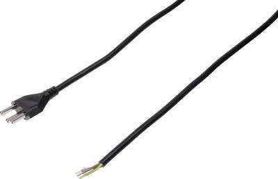 Strom Netzkabel Schwarz 5.00 m Max Hauri 114376