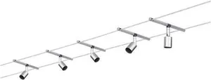 Paulmann Salt 94145 Seil-Komplettsystem GU5.3 50 W LED Chrom (matt)