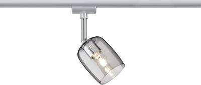 Paulmann Blossom Hochvolt-Schienensystem-Leuchte URail G9 Chrom (matt), Rauchglas