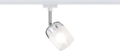 Paulmann Blossom Hochvolt-Schienensystem-Leuchte URail G9 10 W LED Weiß, Satin, Transparent