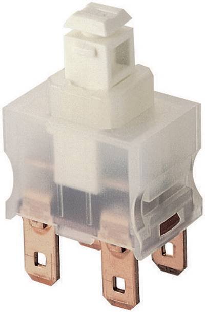 Marquardt 1681.1101 1681.1101 Druckschalter 250 V/AC 12 A 1 x Ein/Aus rastend (L x B x H) 19 x 13 x 26.5 mm IP40 1 St.