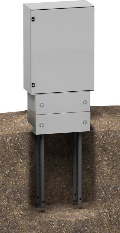 Schneider Electric NSYZM263G NSYZM263G Sockel (B x H) 556 mm x 200 mm Lichtgrau (RAL 7035) 1 St.
