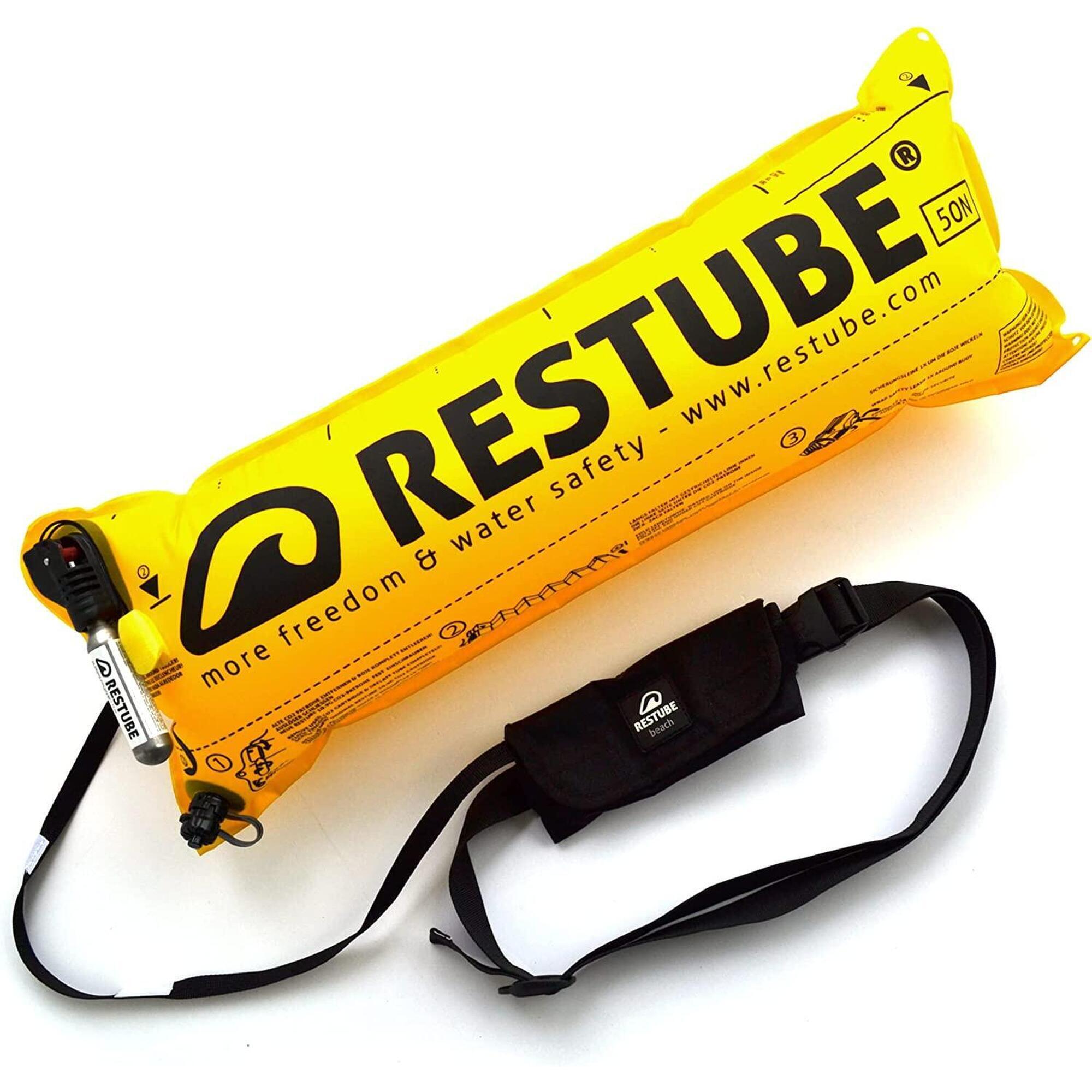 RESTUBE Restube beach | boya de seguridad hinchable y boya de natación para nadar