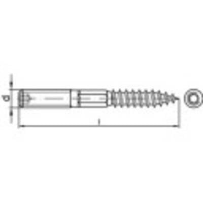 TOOLCRAFT 1069973 Stockschraube M8 130 mm 88149 Edelstahl A2 50 St.