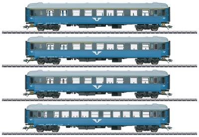 Märklin 43787 Märklin 43787 H0 4er-Set Personenwagen B1 der SJ