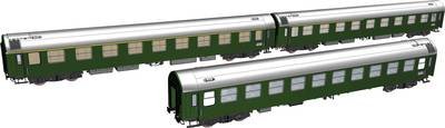 Piko H0 58220 Piko H0 58220 H0 3er-Set Y-Wagen D 300 "Set 1" der DR