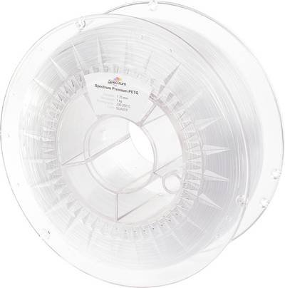 Spectrum Filaments 80434 PET-G Premium Filament PETG chemisch beständig 1.75 mm 2000 g Glas, Transparent 1 St.