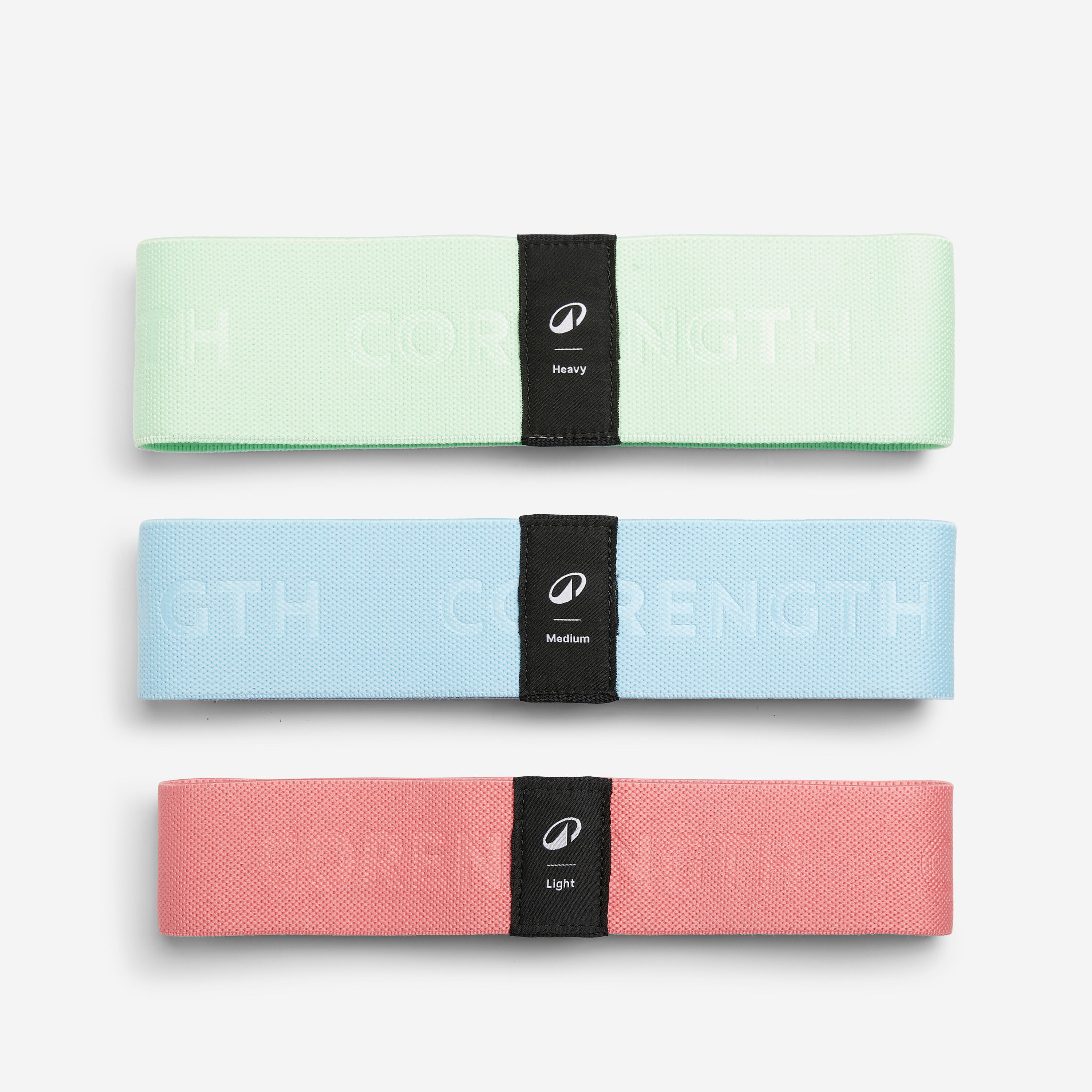 CORENGTH Pack 3 Bandas Elásticas Fitness Textiles Glúteos