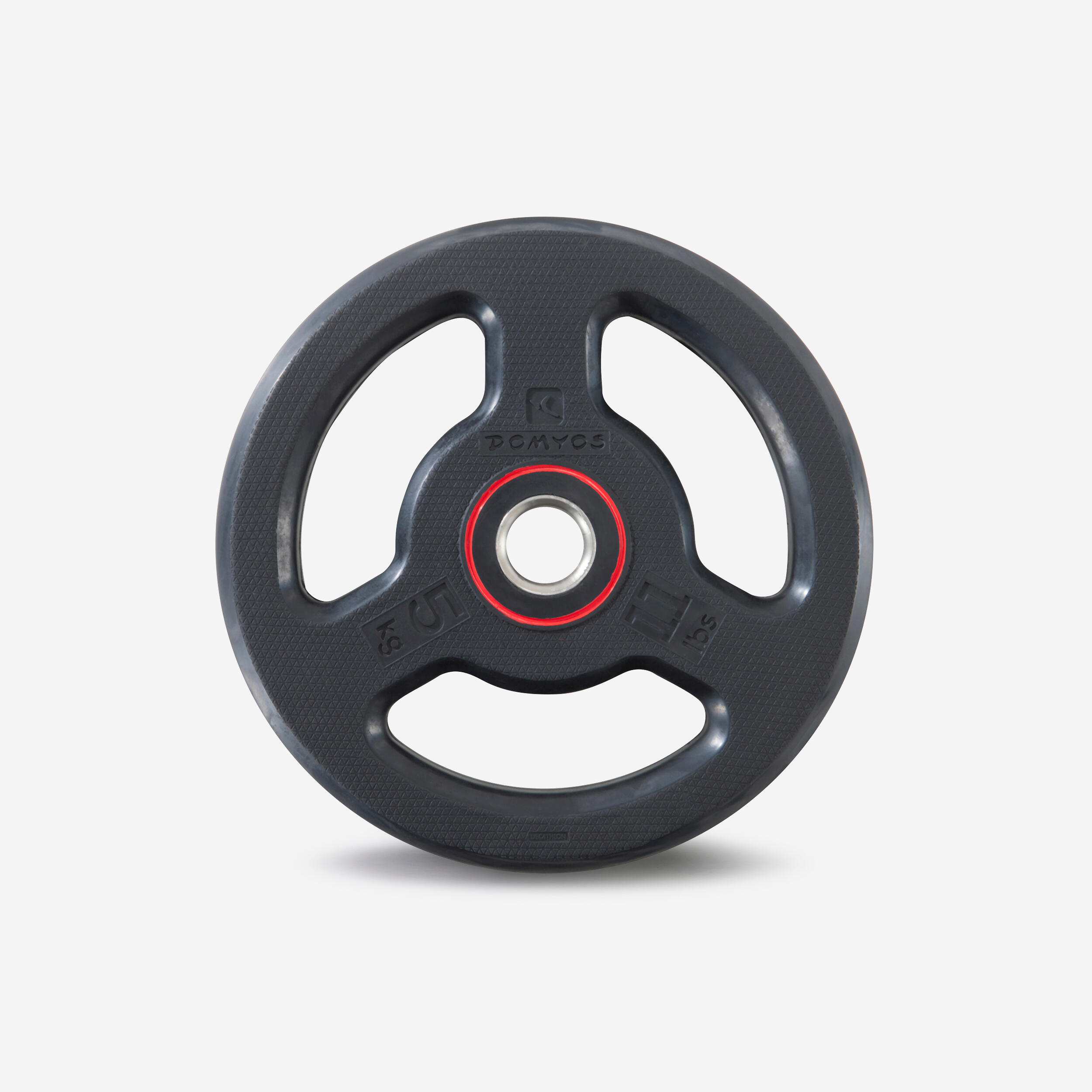 CORENGTH Disco musculación 5 kg de caucho de 28 mm Domyos