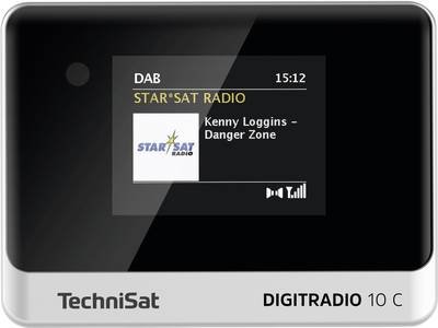 TechniSat DIGITRADIO 10 C Tischradio DAB+, UKW Bluetooth® Inkl. Fernbedienung, Weckfunktion Schwarz/Silber