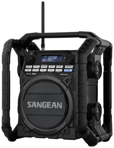 Sangean U-4 DBT+ Baustellenradio DAB+, UKW AUX, Bluetooth®, USB Akku-Ladefunktion, wiederaufladbar, wasserdicht, stoßfe