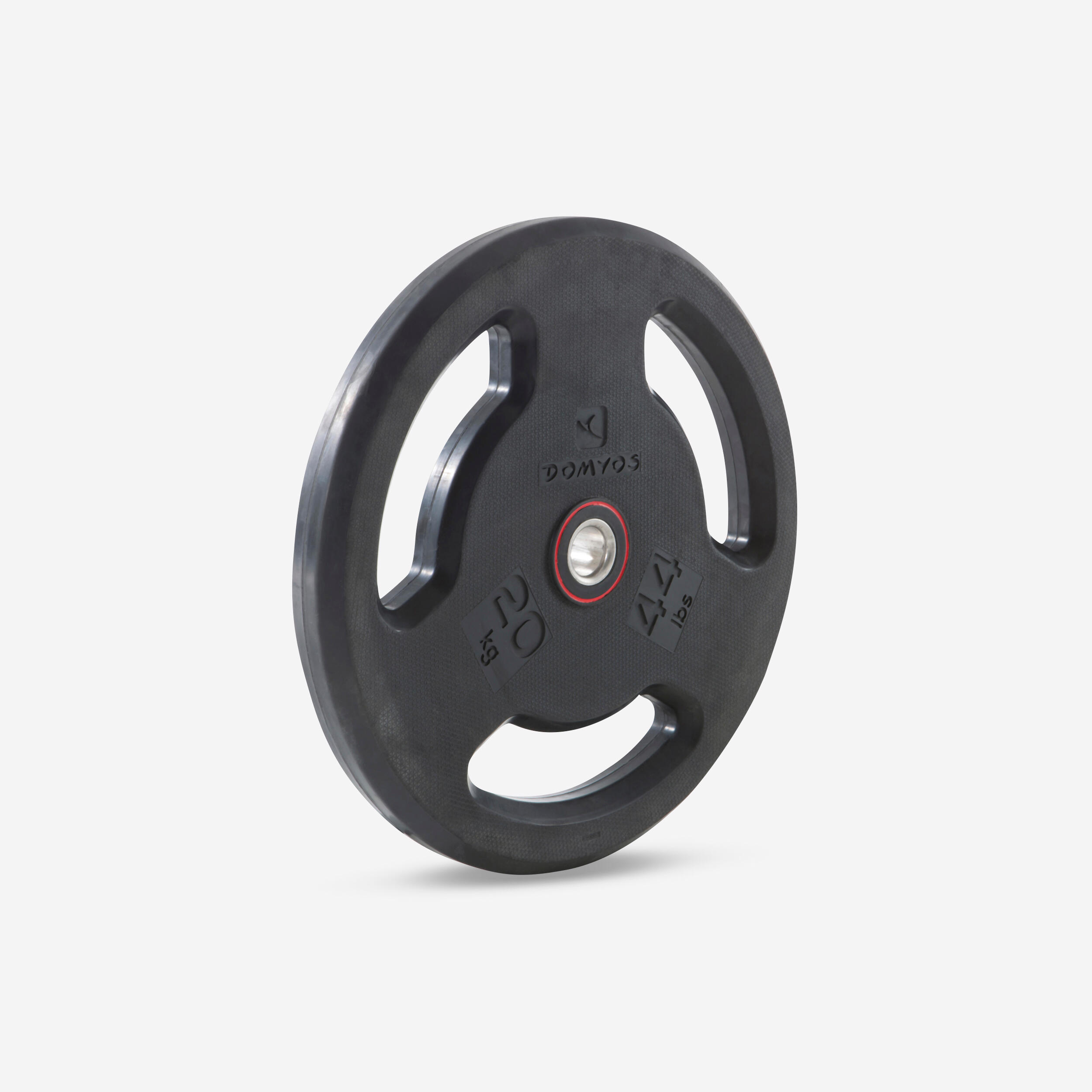 CORENGTH Disco musculación 20 kg de caucho de 28 mm Domyos