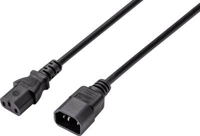 Sygonix SY-5044234 Kaltgeräte Verlängerungskabel Schwarz 3.50 m