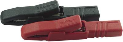 Hirschmann Test & Measurement AK 2 S Set Krokodilklemmen-Set Steckanschluss 4 mm Ohne Messkategorie Schwarz, Rot