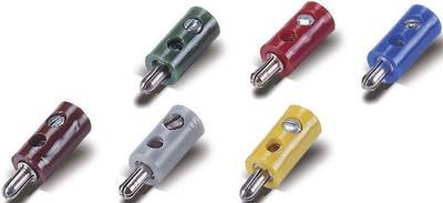 Modellbahn Stecker 2.6 mm 100 St. mit Querloch Gelb