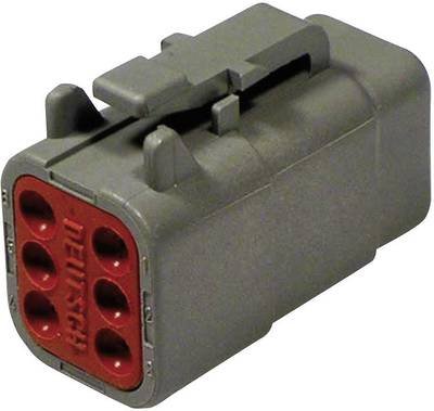 TE Connectivity DTM 06-6 S Rundstecker Stecker, gerade Gesamtpolzahl: 6 Serie (Rundsteckverbinder): DTM 1 St.