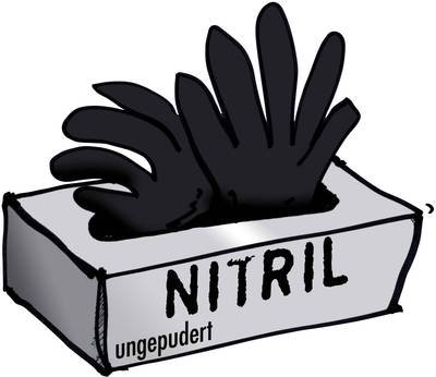 Leipold Doehle 14680 100 St. Nitril Einweghandschuh Größe (Handschuhe): 9, L