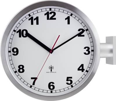 EUROTIME ET-51764-47 Funk Wanduhr 40 cm Aluminium