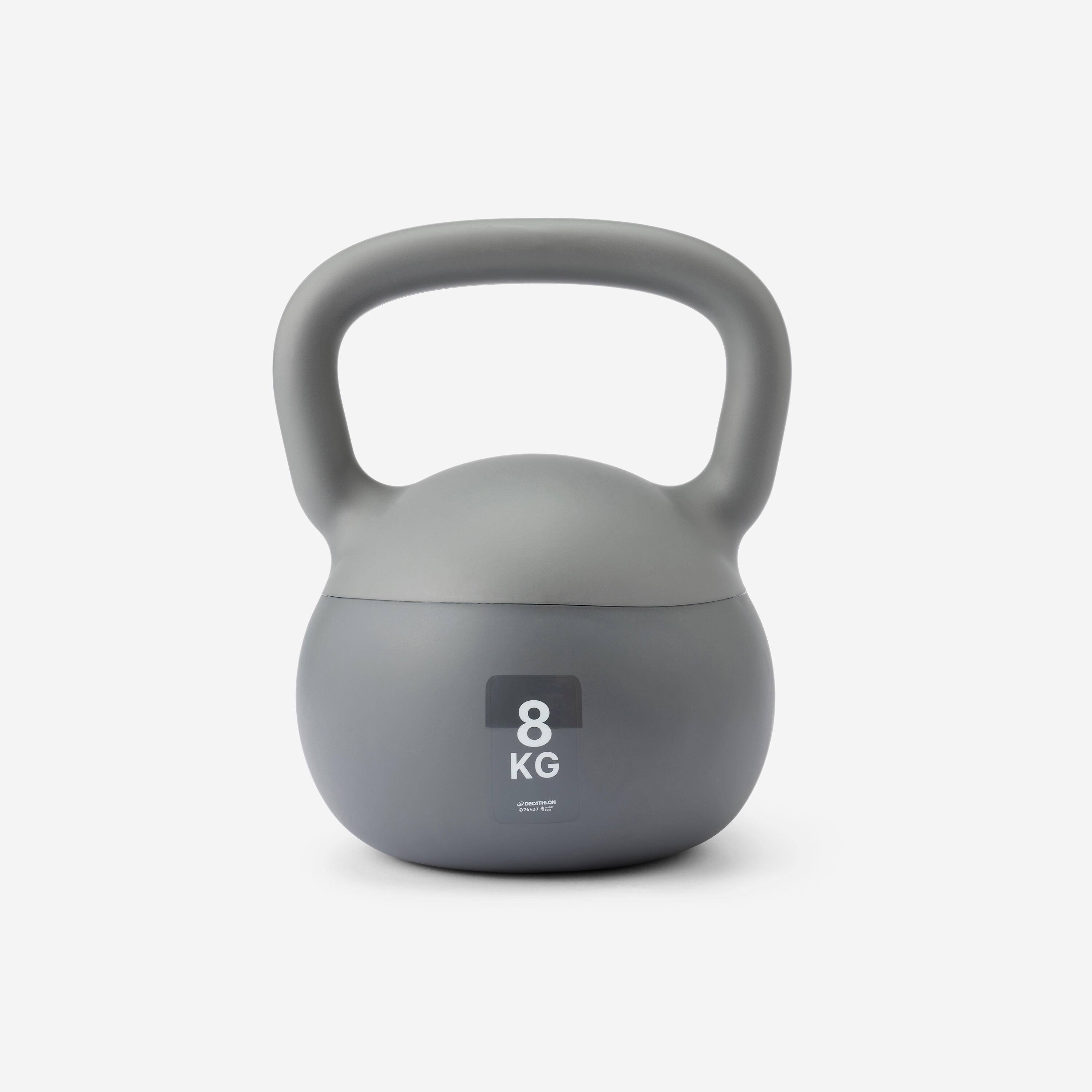 DOMYOS Kettlebell Pesa Rusa 8kg PVC Gris