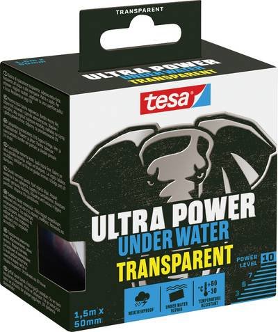 tesa Ultra Power Underwater 56481-00000-00 Reparaturband Transparent (L x B) 1.5 m x 50 mm 1 St.
