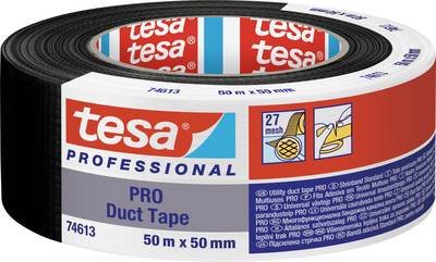 tesa Duct Tape PRO 74613-00002-00 Reparaturband Schwarz (L x B) 50 m x 50 mm 1 St.