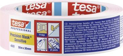 tesa PRECISION SENSITIVE 04333-00019-02 Kreppband Präzisionskrepp® Hellrosa (L x B) 50 m x 30 mm 1 St.