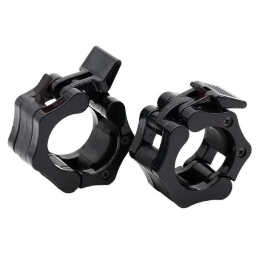 FITNESS TECH Seguro Tope Pesas Regulable Barra Olímpica 50mm Fitness Tech