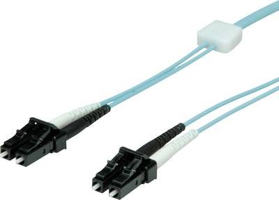 EasyLan LWL-LED-Patchkabel duplex 50/125µm OM3, LC/LC, türkis, 7,5 m