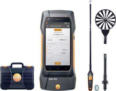 testo testo 400 - Strömungs-Set mit 16 mm-Flügelradsonde Umweltmesstechnik-Set Temperatur, Druck -40, 0 - 150, 200 °C, h