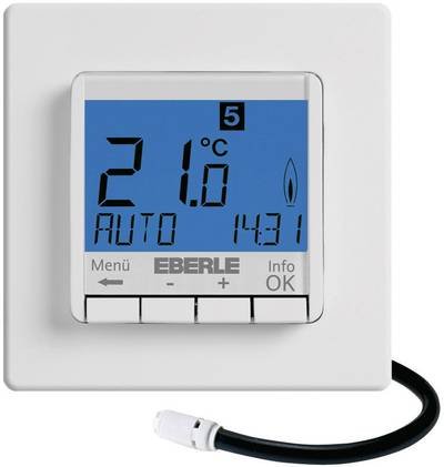 Eberle 527 8123 55 100 FIT-3F Raumthermostat Unterputz Wochenprogramm Heizen, Bodentemperatur 1 St.