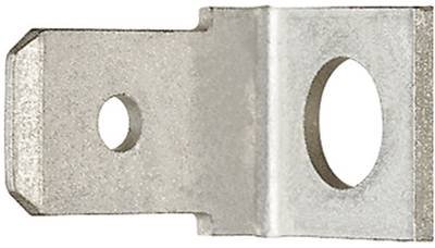 Klauke 2075 Flachsteckverteiler Steckbreite: 6.30 mm Steckdicke: 0.80 mm 45 ° Unisoliert Silber 1 St.