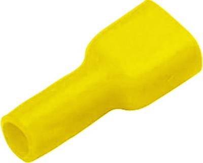 Vogt Verbindungstechnik 3972S Flachstecker Steckbreite: 6.3 mm Steckdicke: 0.8 mm 180 ° Vollisoliert Gelb 1 St.
