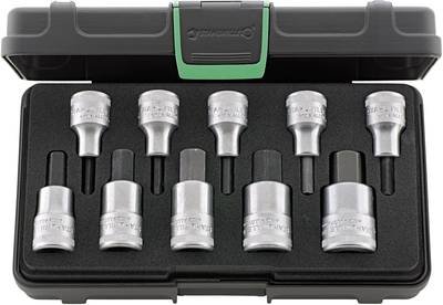 Stahlwille 54/10 KN Steckschlüssel-Bit-Einsatz-Set 1/2" (12.5 mm) 10teilig 96031508