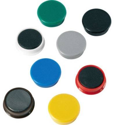 Kraftmagnete 38mm farbig sortiert 10 St./Pack.