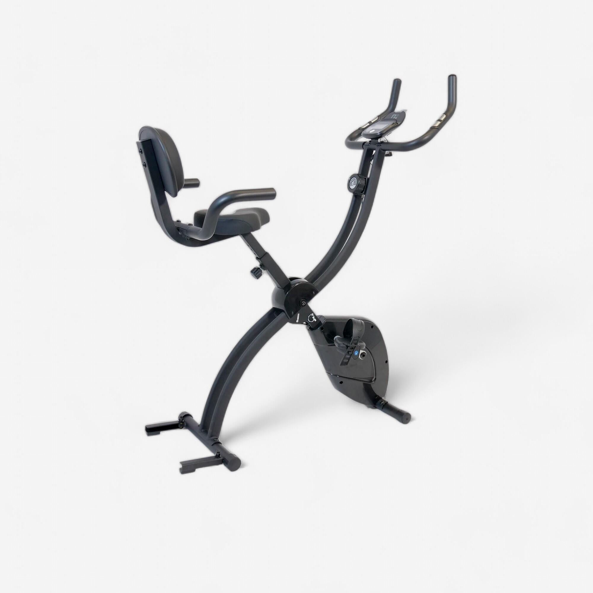 DOMYOS Bicicleta Estática Domyos X-Bike Plegable Compacta Muy Silenciosa