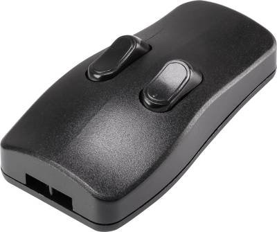 TRU COMPONENTS Schnurschalter Schwarz 2 x Aus/Ein 2 A 1 St.