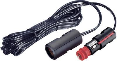 ProCar Verlängerungskabel Zigarettenanzünderkupplung an Flachleitung mit Sicherheits-Universalstecker
