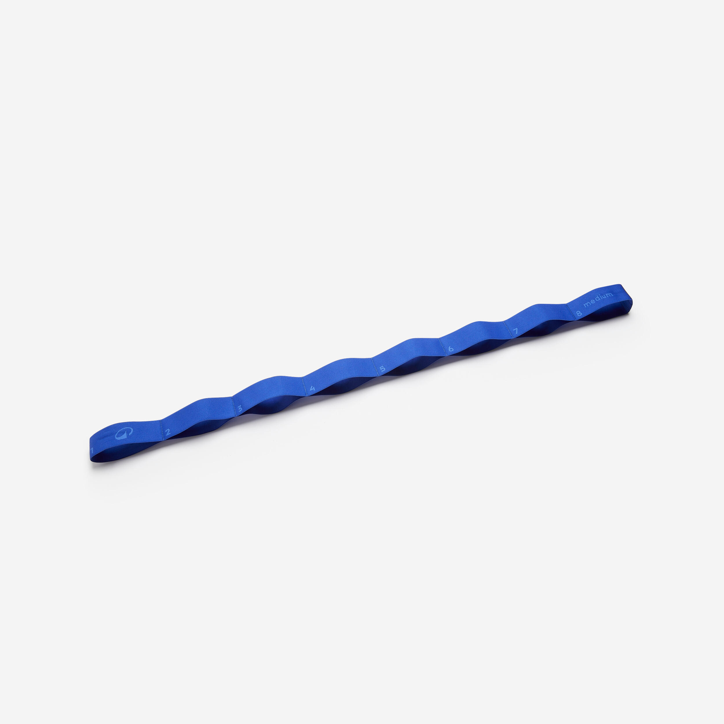 DOMYOS Banda Elástica Fitness Azul Textil Resistencia Moderada 10 kg