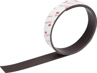 TOOLCRAFT 92013c159 Magnetklebeband Anthrazit (L x B) 1 m x 25 mm 1 St.