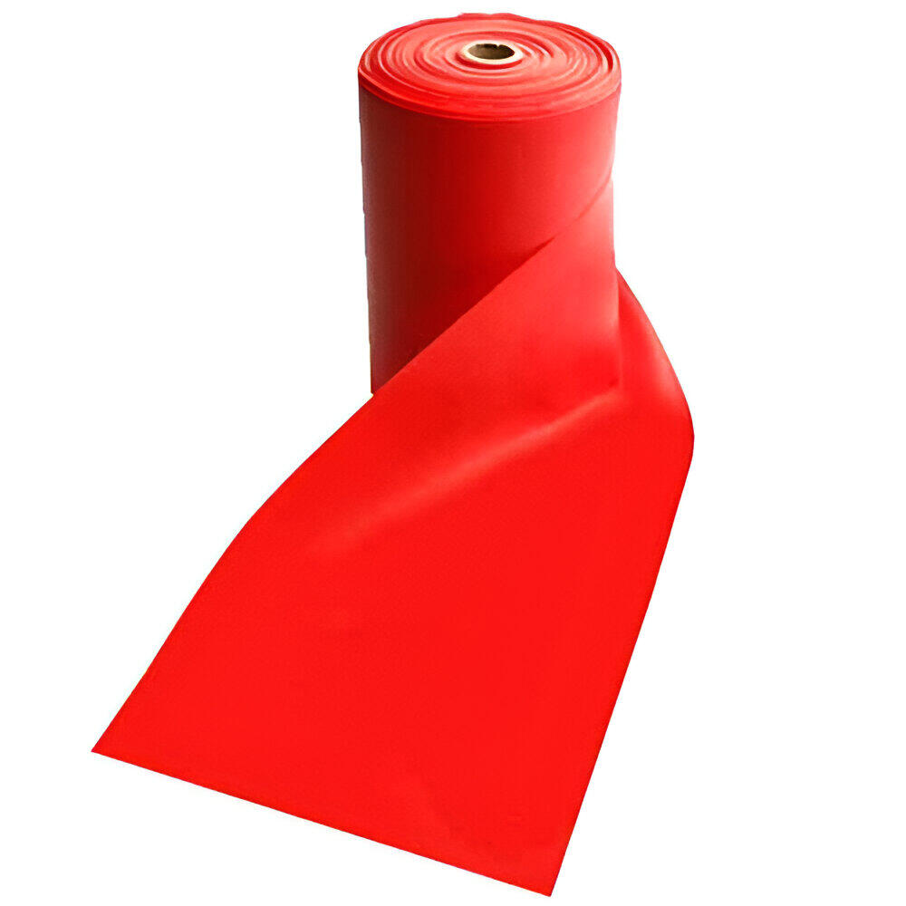 OZIO FITNESS Rollo Rojo de 25 m Bandas Elásticas Resistencia Baja 3-7 kg