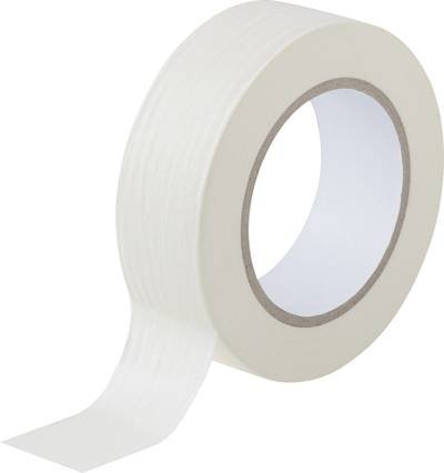 TOOLCRAFT 93038c189 93038c189 Kreppband Weiß (L x B) 50 m x 38 mm 1 St.