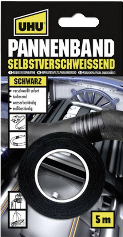 UHU 46805 46805 Reparaturband UHU® Schwarz (L x B) 5 m x 19 mm 1 St.