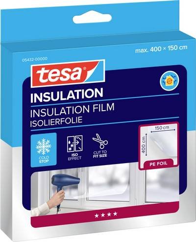 tesa THERMO COVER 05432-00000-01 Isolierfolie tesamoll® Transparent (L x B) 4 m x 1.5 m 1 St.