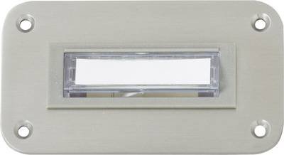 Heidemann 70142 Klingelplatte mit Namensschild 1fach Edelstahl 24 V/1 A