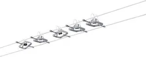 Paulmann MacII 94133 Seil-Komplettsystem GU5.3 50 W LED Chrom (matt)