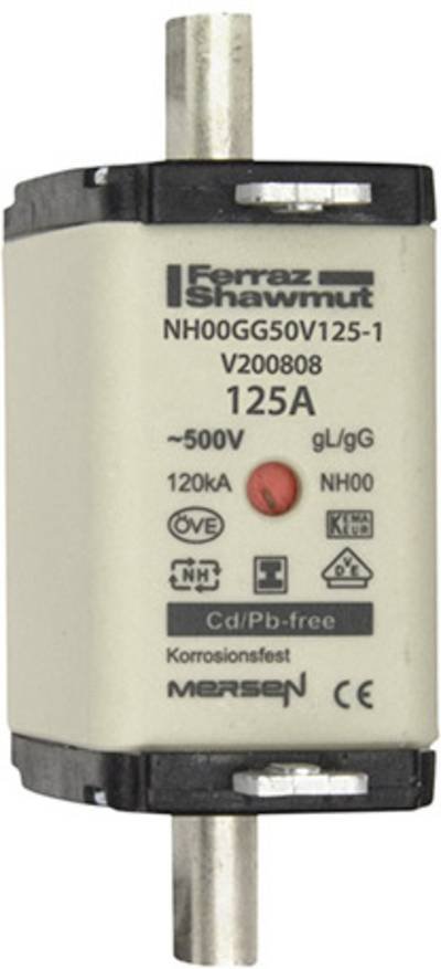 Mersen 1F765.000000 NH-Sicherung Sicherungsgröße = 00 125 A 500 V 1 St.